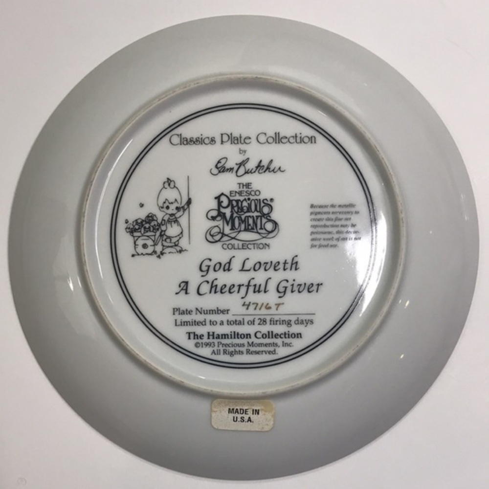 90s PRECIOUS MOMENTS Classics Plate Collection Lot - Picture 5 of 11